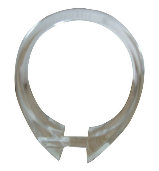 rewagi ab 10 Duschvorhangringe, Gardinenringe Ø 45 mm - oval  Farbe: glasklar